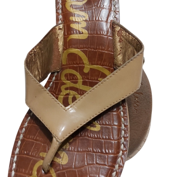 Sam Edelman Tan Wedge Sandals - Picture 8 of 10